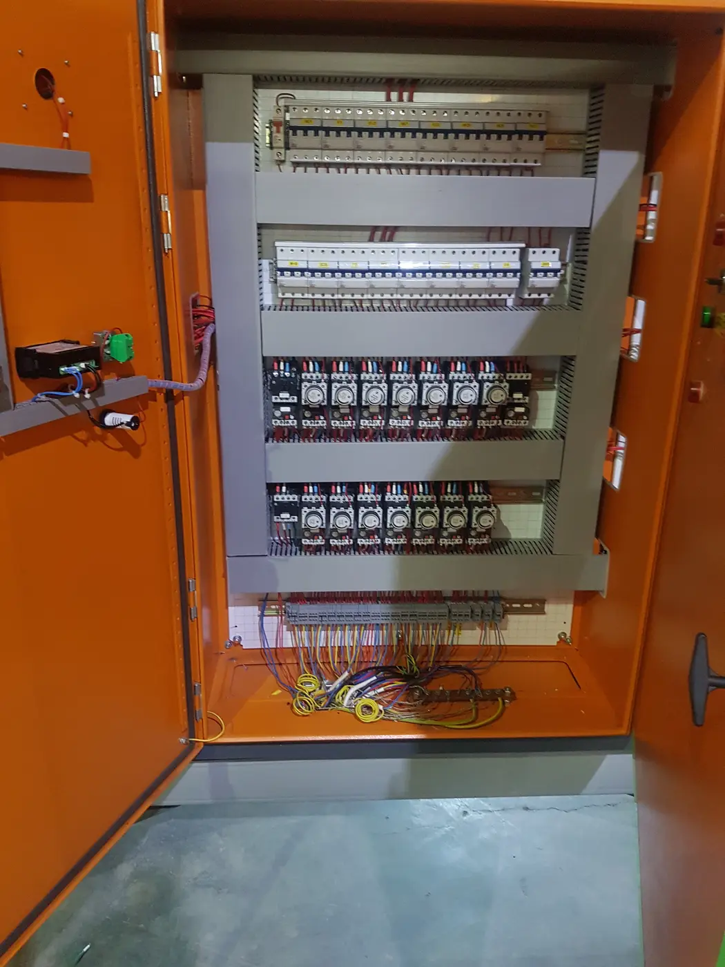 Electrical automation and control panel installation
